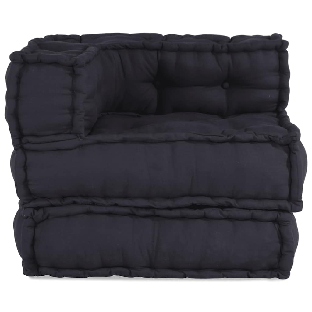 Pufe modular 70x70x54 cm tecido antracite