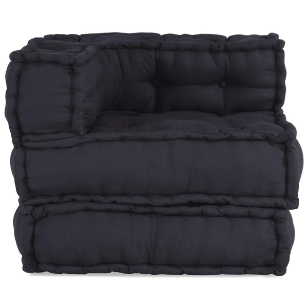 Pufe modular 70x70x54 cm tecido antracite