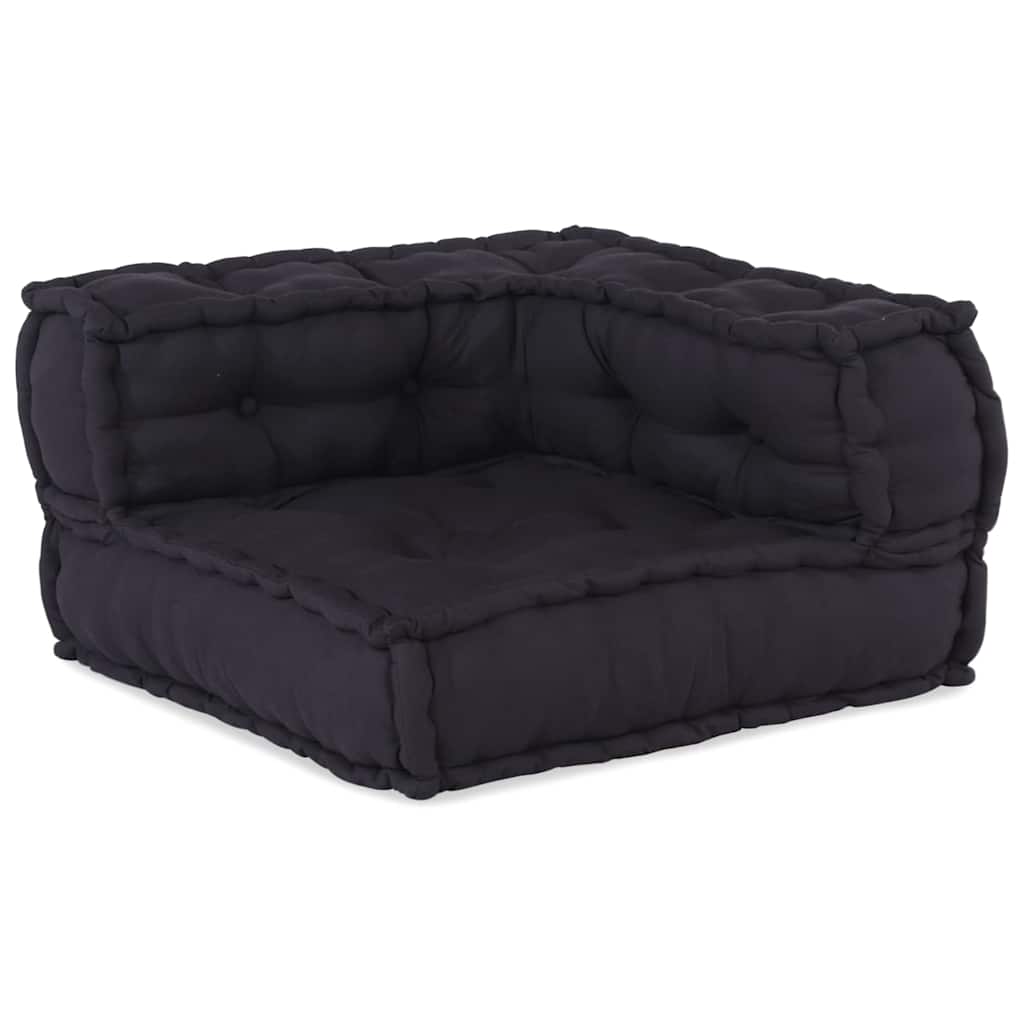 Pufe modular 70x70x54 cm tecido antracite