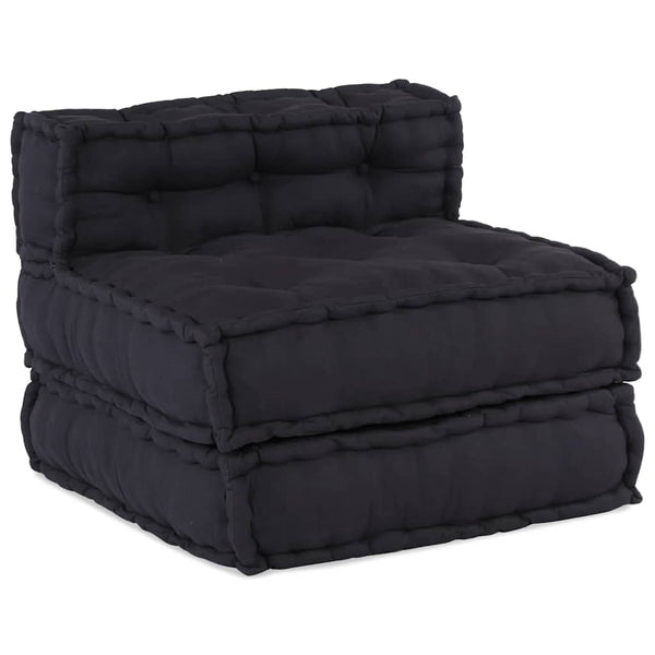 Pufe modular 70x70x54 cm tecido antracite
