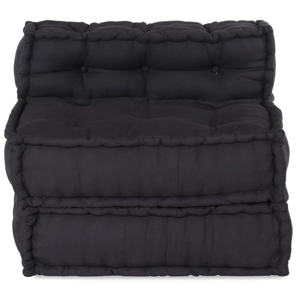Pufe modular 70x70x54 cm tecido antracite