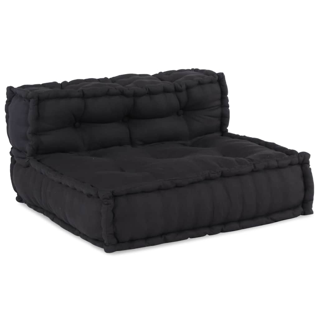 Pufe modular 70x70x54 cm tecido antracite