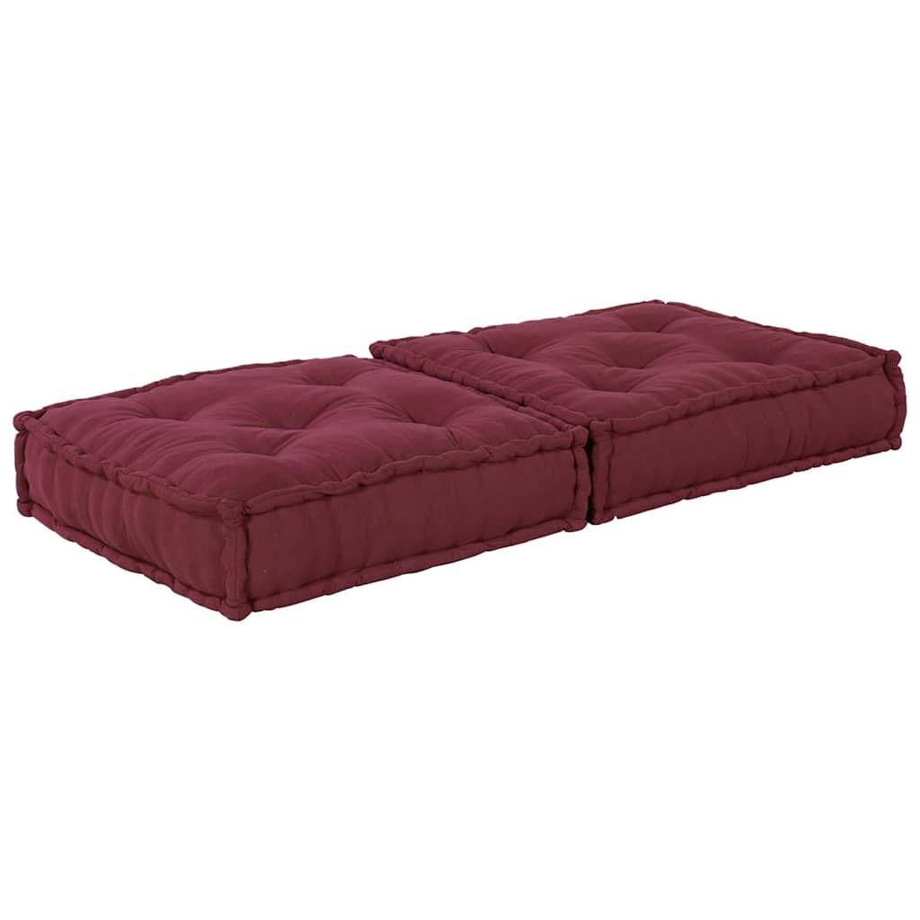 Pufe modular 70x70x36 cm tecido castanho