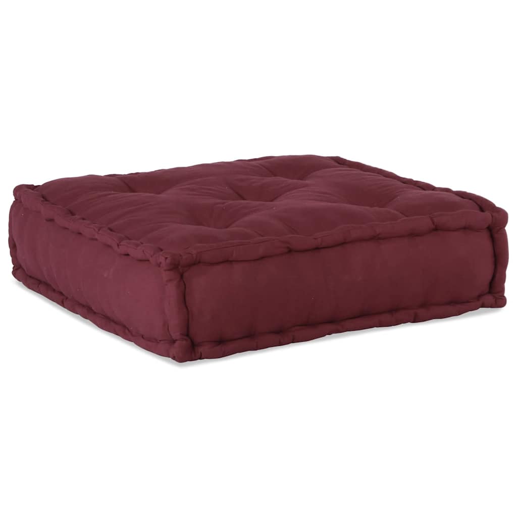 Pufe modular 70x70x36 cm tecido castanho