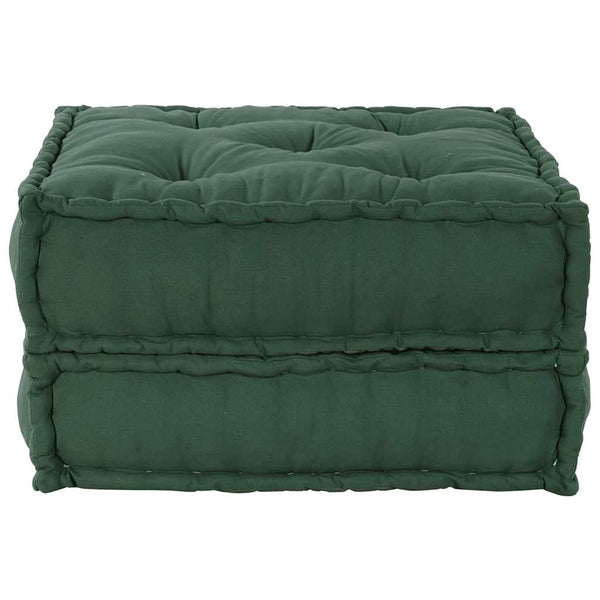 Pufe modular 70x70x36 cm tecido verde