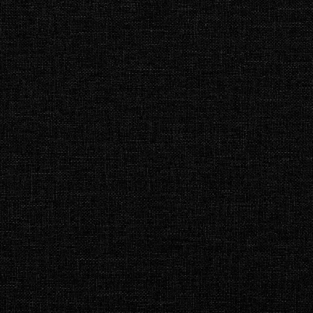 Sofá modular com pufes e almofadas preto