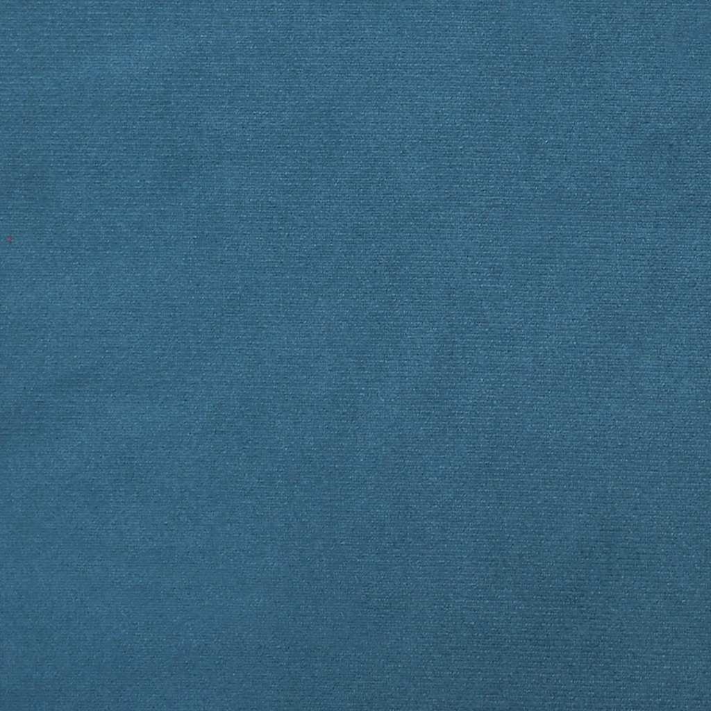 Sofá modular com pufes e almofadas azul