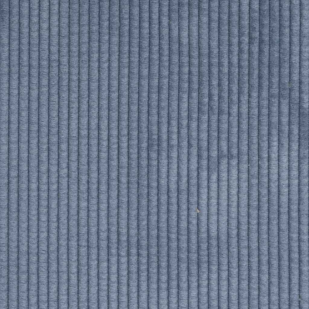 Sofá modular com pufes e almofadas azul