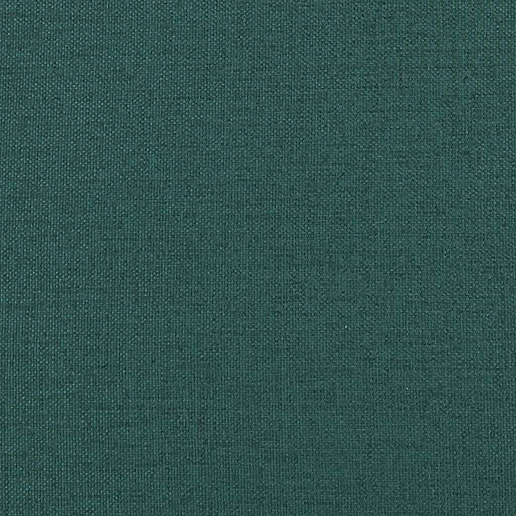 Sofá modular com pufes e almofadas tecido verde-escuro