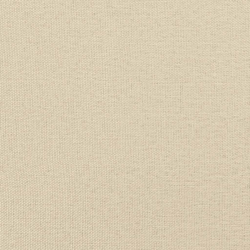 Sofá modular com pufes e almofadas tecido creme