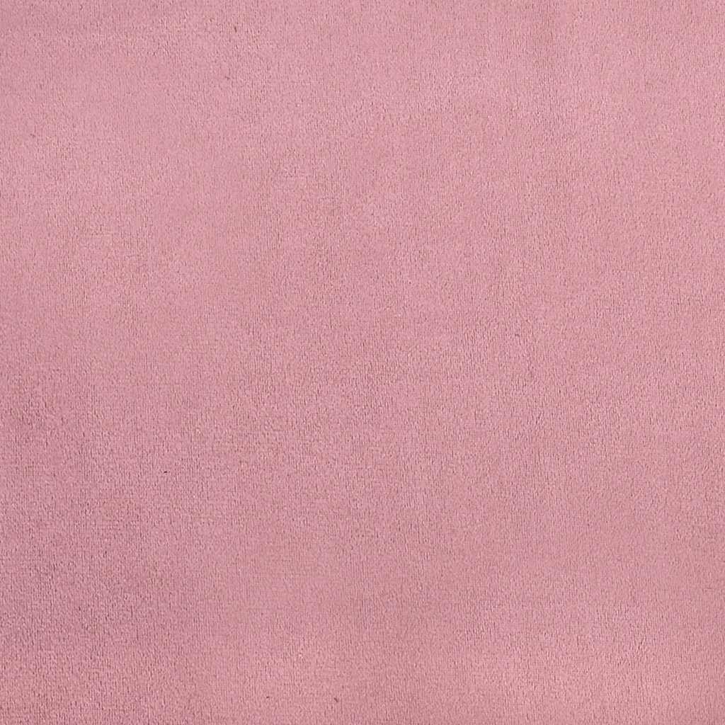Sofá modular com pufes e almofadas veludo rosa