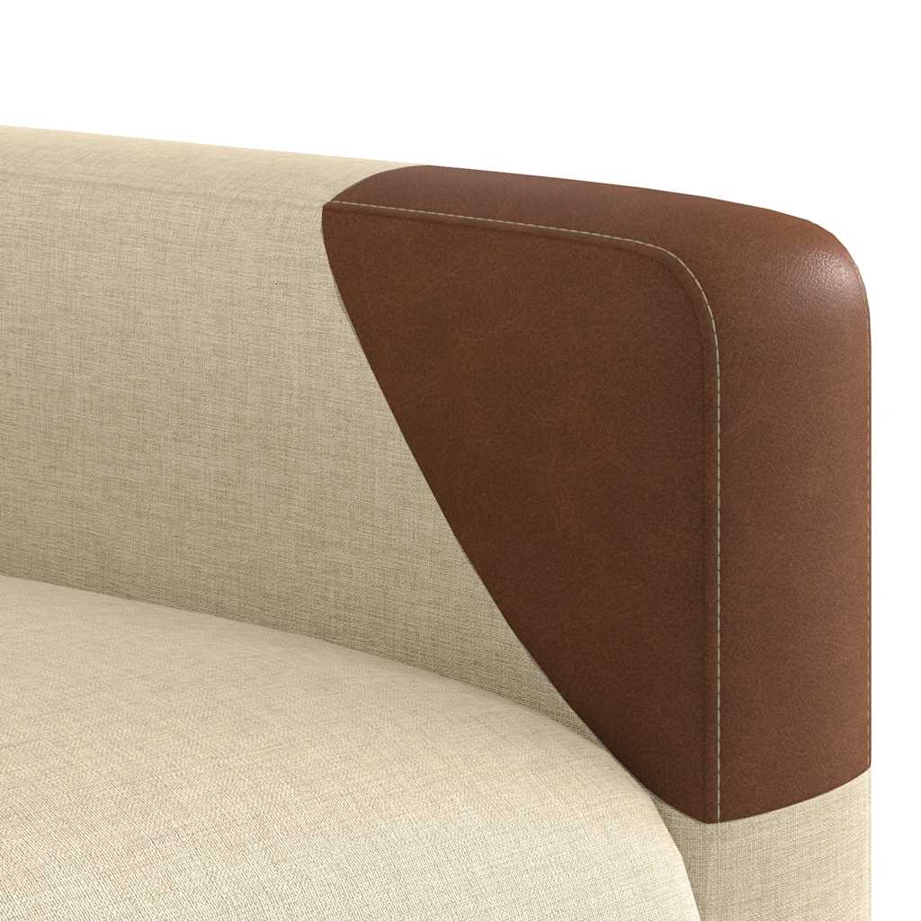 Poltrona reclinável elétrica tecido cor creme
