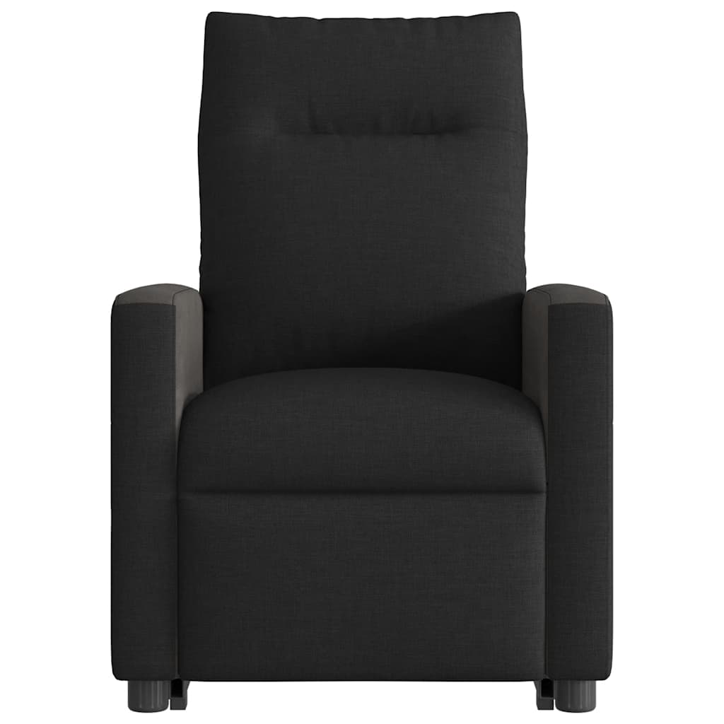 Poltrona de massagens reclinável elevatória tecido preto