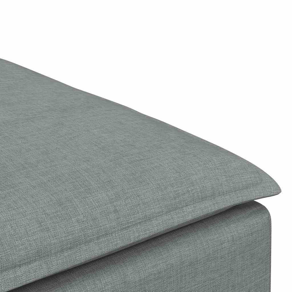 Módulo de pufe modular para sofá cinza claro 100x100x48 cm
