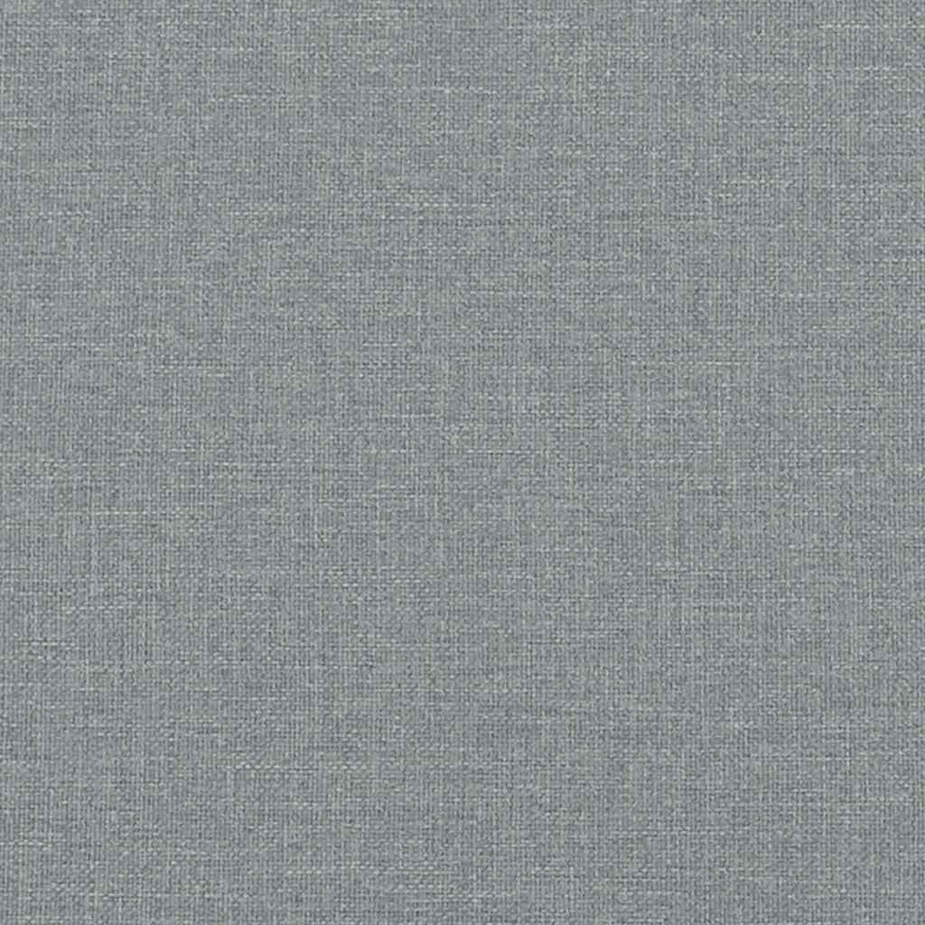 Módulo de pufe modular para sofá cinza claro 100x100x48 cm