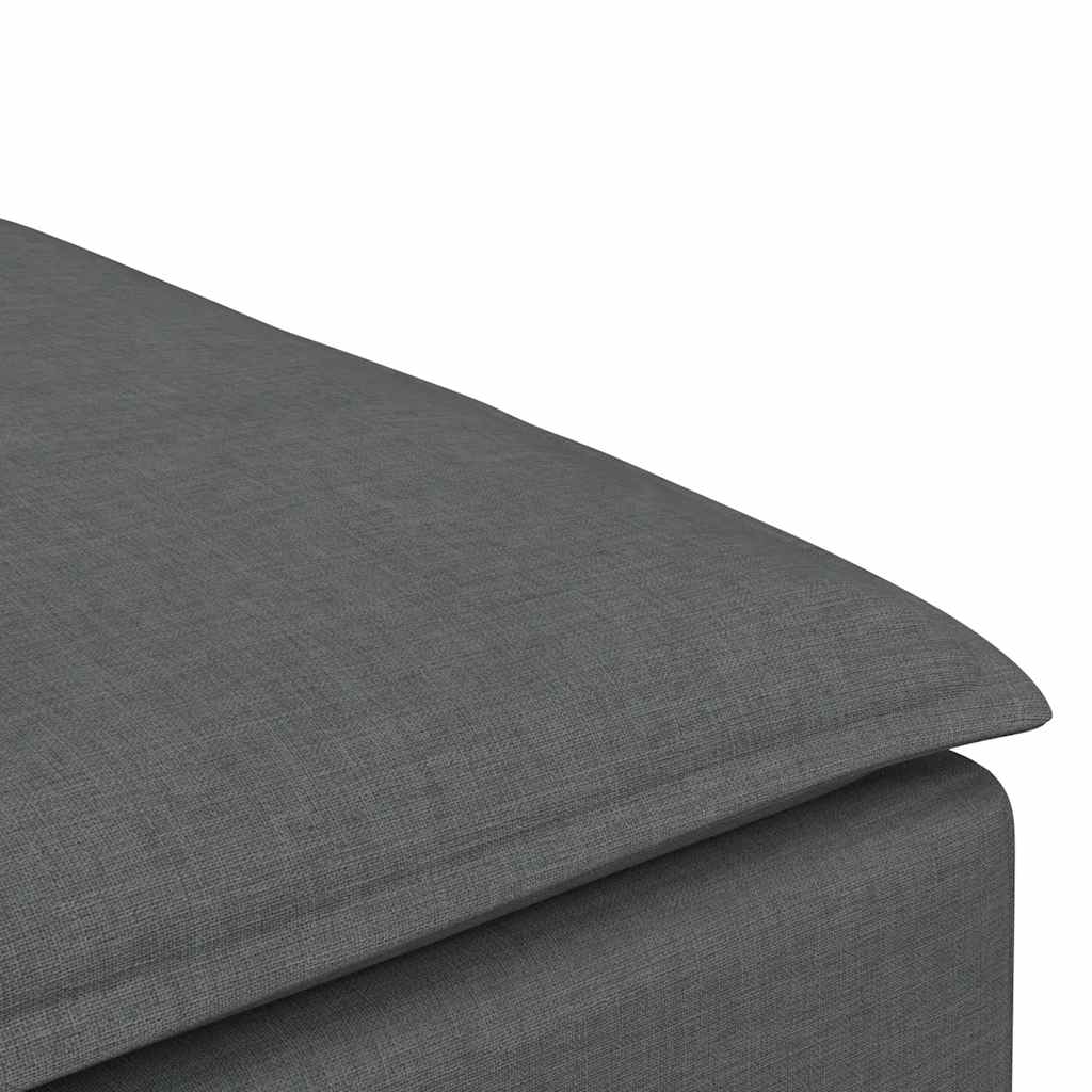 Módulo de pufe modular para sofá cinza escuro 100x100x48 cm