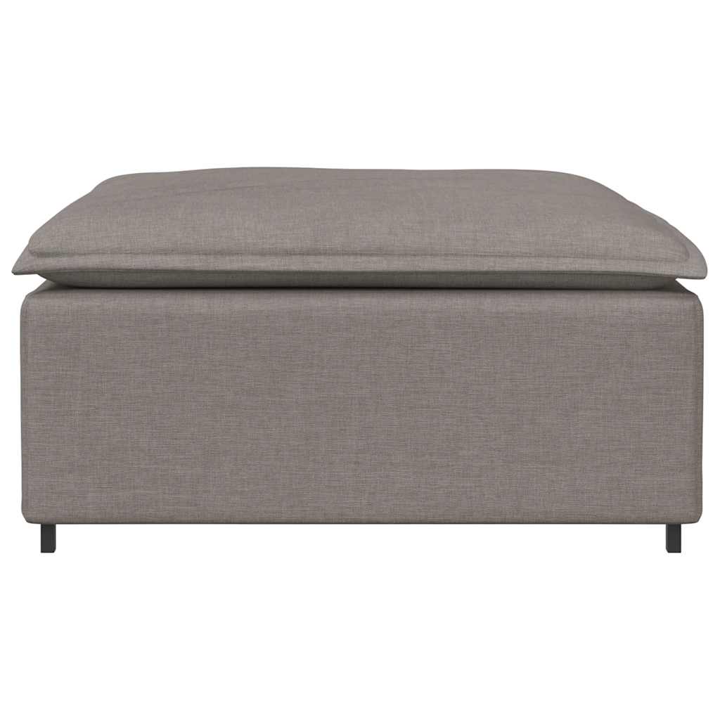 Módulo de pufe modular para sofá Taupe 100x100x48 cm
