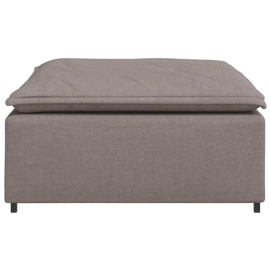 Módulo de pufe modular para sofá Taupe 100x100x48 cm