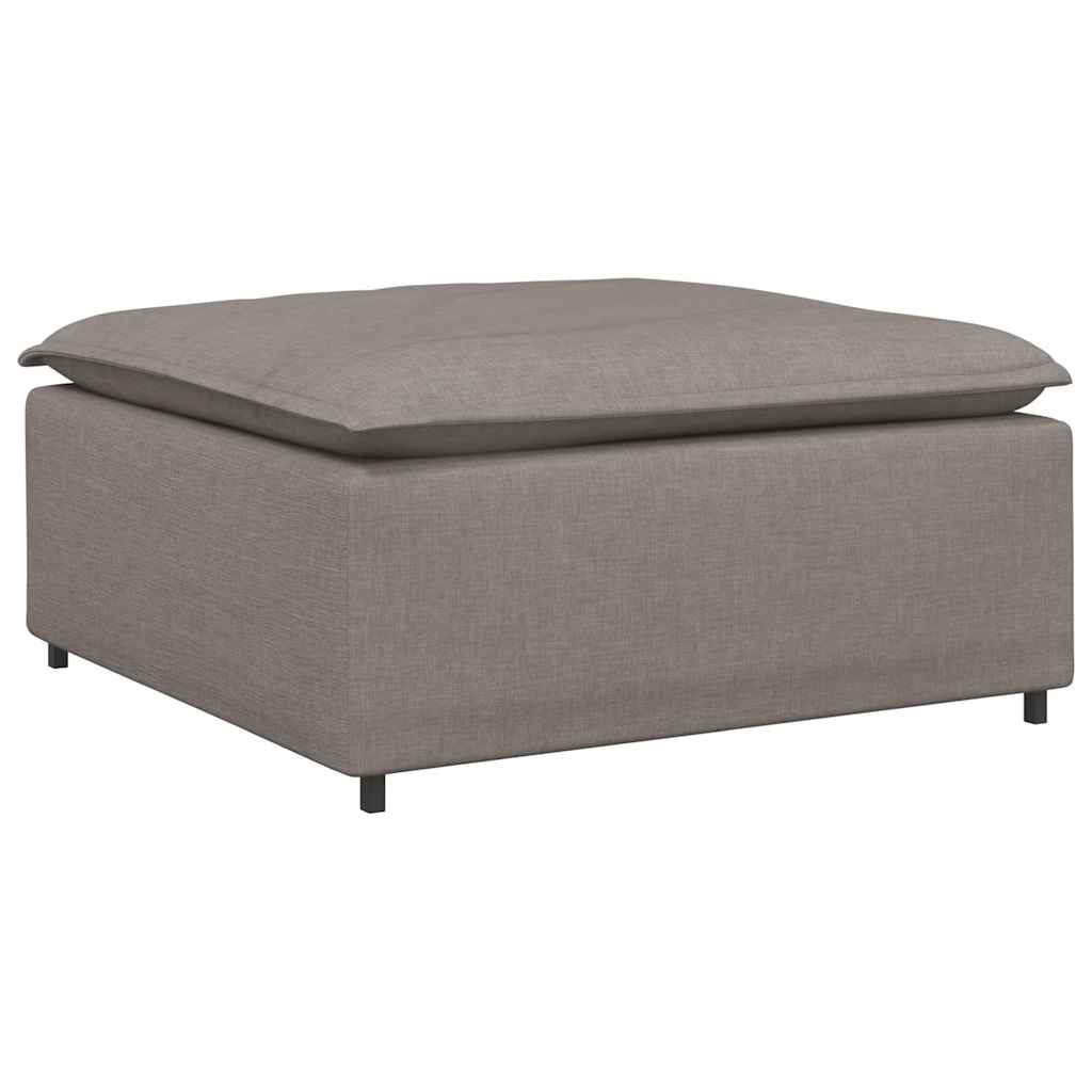 Módulo de pufe modular para sofá Taupe 100x100x48 cm