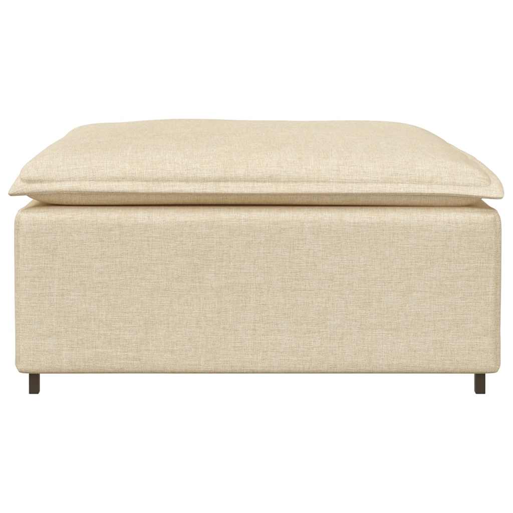 Sofá Modular Pufe Módulo Creme 100x100x48 cm