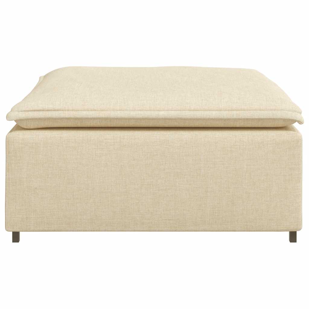 Sofá Modular Pufe Módulo Creme 100x100x48 cm