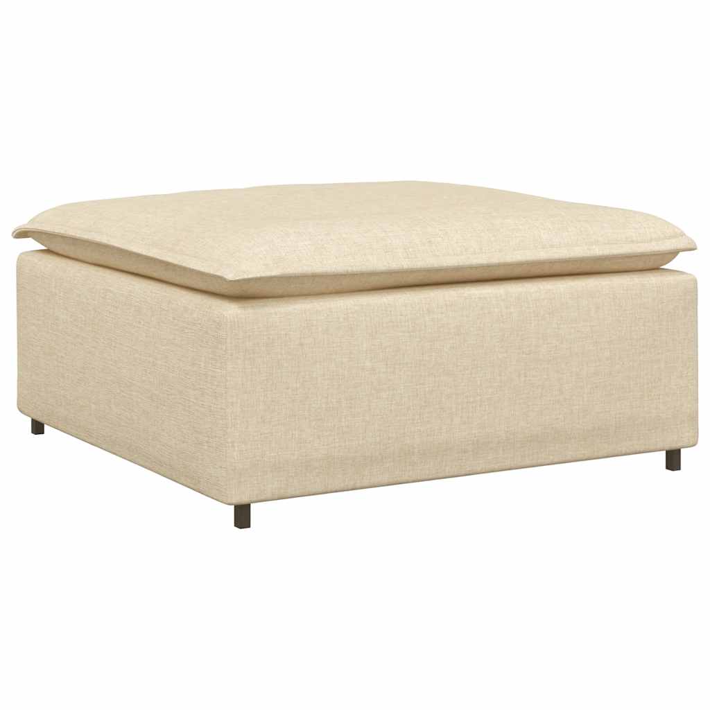 Sofá Modular Pufe Módulo Creme 100x100x48 cm