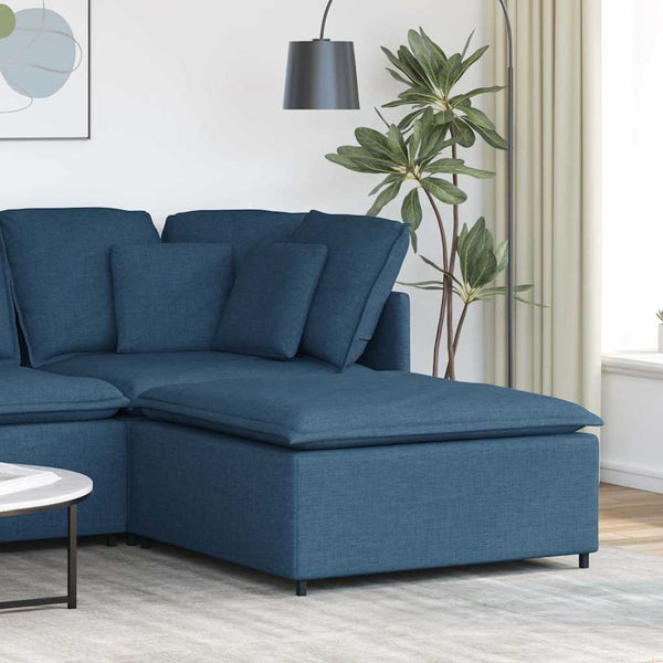 Sofá Modular Pufe Módulo Azul 100x100x48 cm