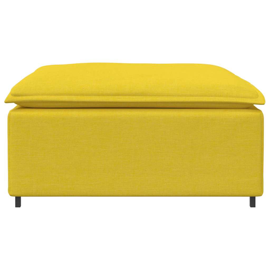 Sofá Modular Pufe Módulo Amarelo Claro 100x100x48 cm