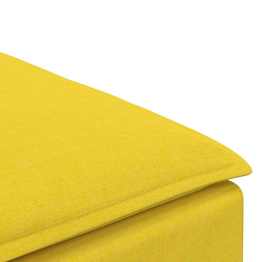 Sofá Modular Pufe Módulo Amarelo Claro 100x100x48 cm