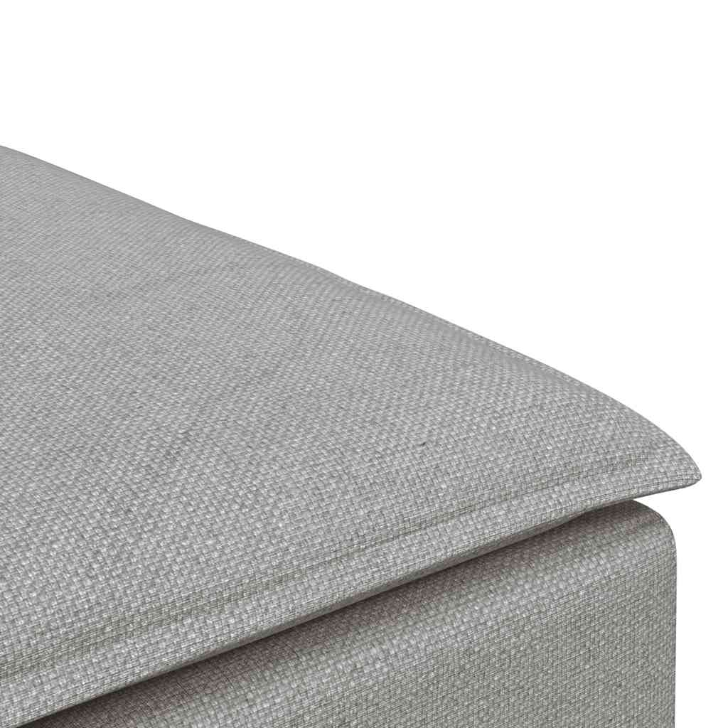 Módulo de pufe modular para sofá cinza nuvem 100x100x48 cm