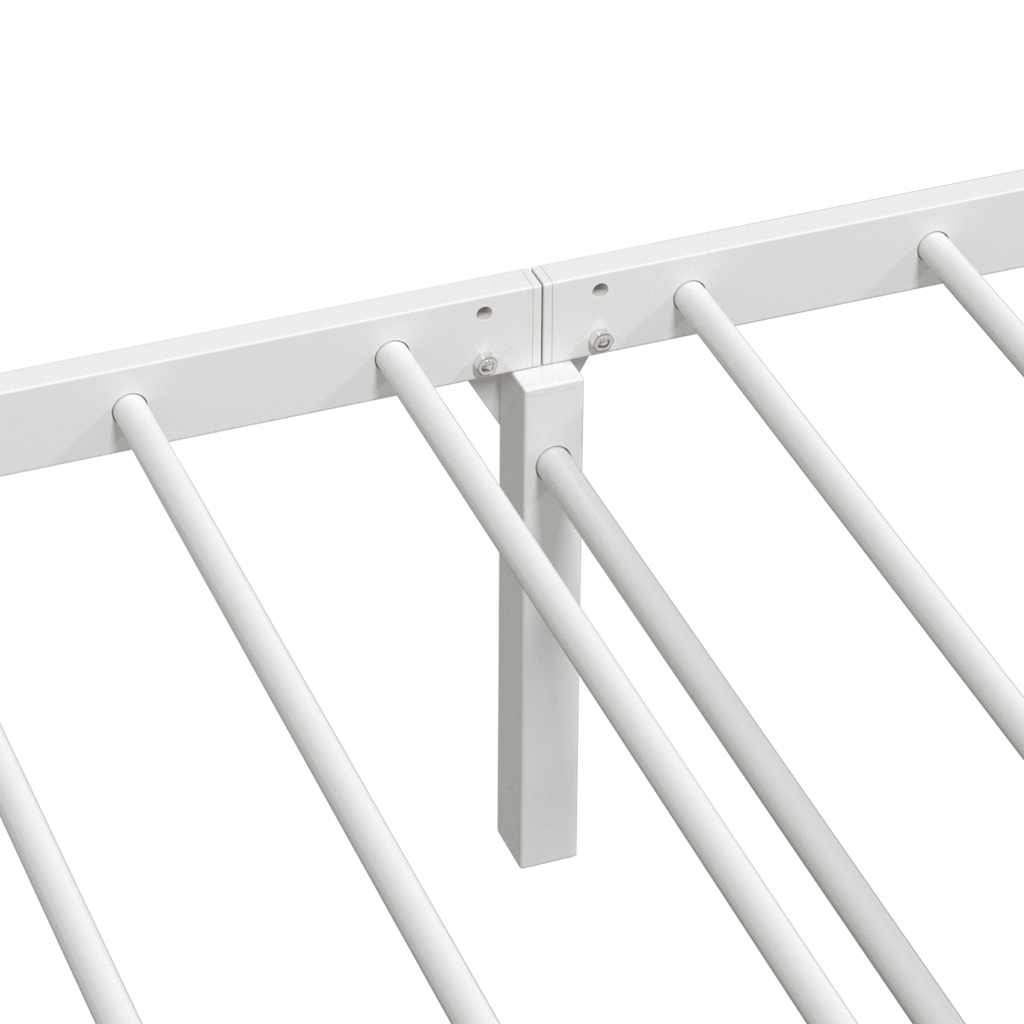 Estrutura de cama sem colchão Dobrável 100x200 cm aço branco