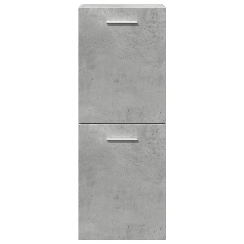 3 pcs conj. móveis casa banho derivados madeira cinza cimento
