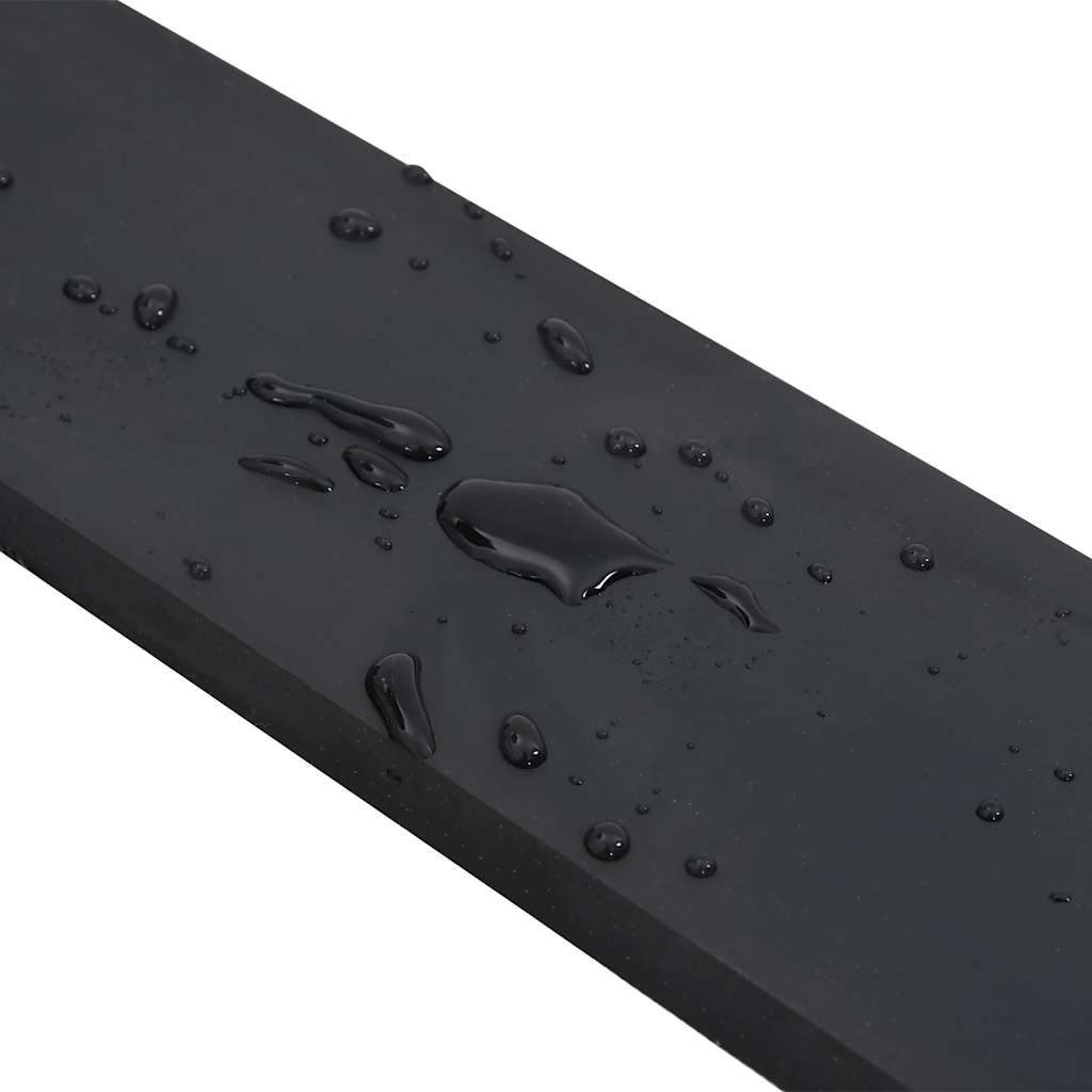 Borda de borracha para limpa-neves 250x8x1 cm preto