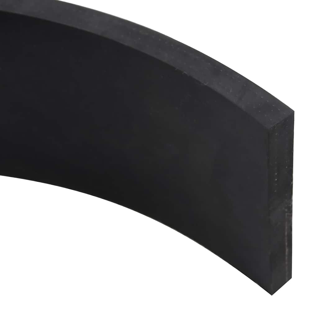 Borda de borracha para limpa-neves 100x10x1 cm preto