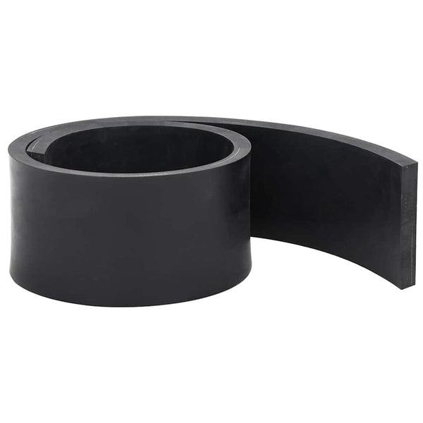 Borda de borracha para limpa-neves 120x10x1 cm preto