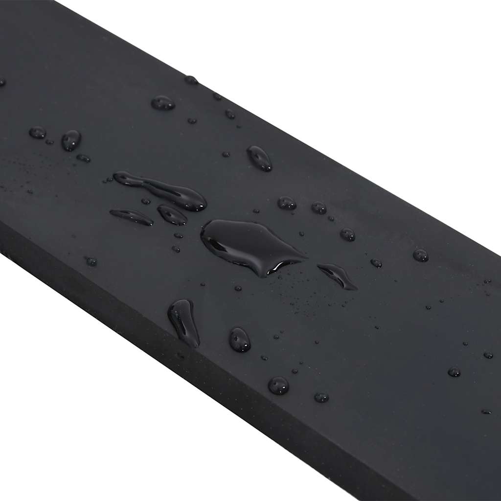 Borda de borracha para limpa-neves 150x10x1 cm preto