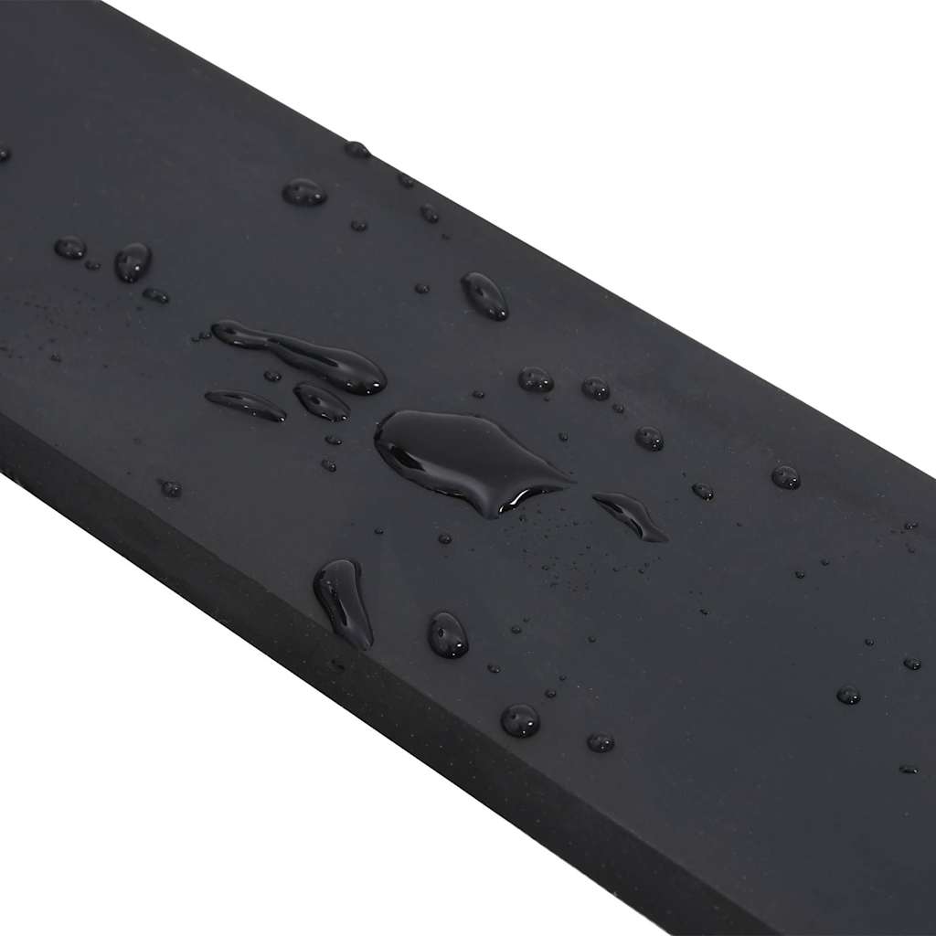 Borda de borracha para limpa-neves 250x10x1 cm preto