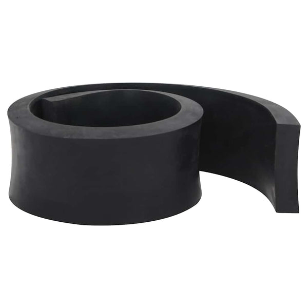 Borda de borracha para limpa-neves 120x8x2 cm preto