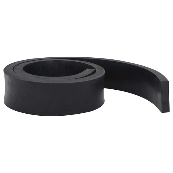 Borda de borracha para limpa-neves 150x8x2 cm preto