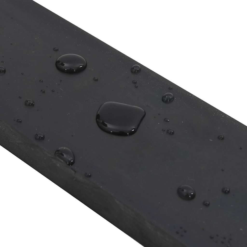 Borda de borracha para limpa-neves 250x8x2 cm preto