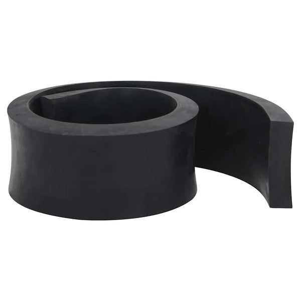 Borda de borracha para limpa-neves 120x10x2 cm preto
