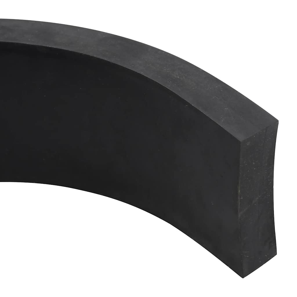 Borda de borracha para limpa-neves 120x10x2 cm preto