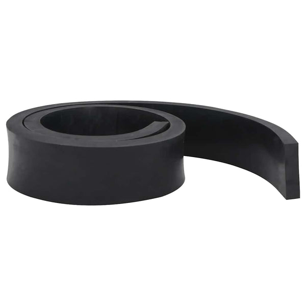 Borda de borracha para limpa-neves 180x10x2 cm preto