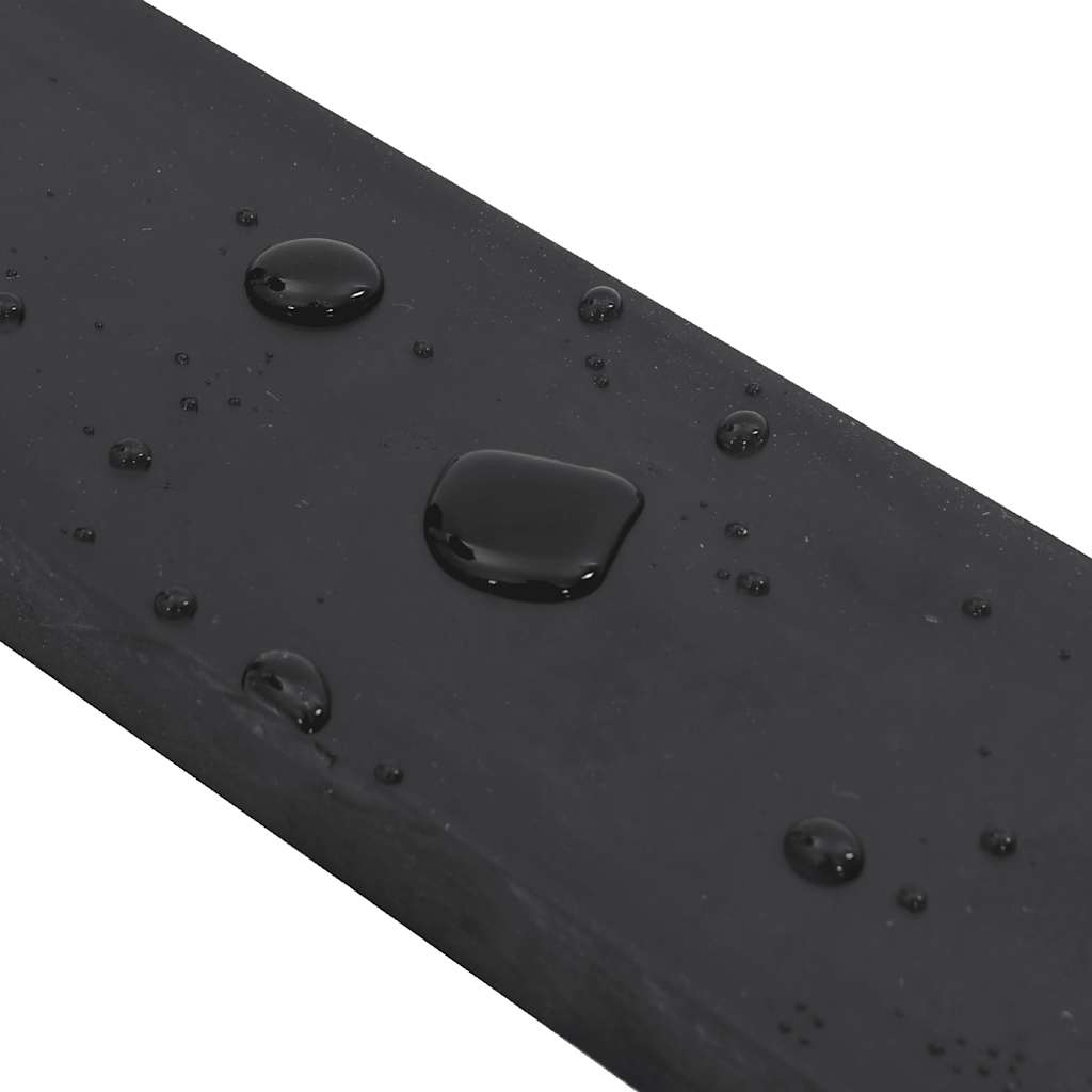 Borda de borracha para limpa-neves 250x10x2 cm preto