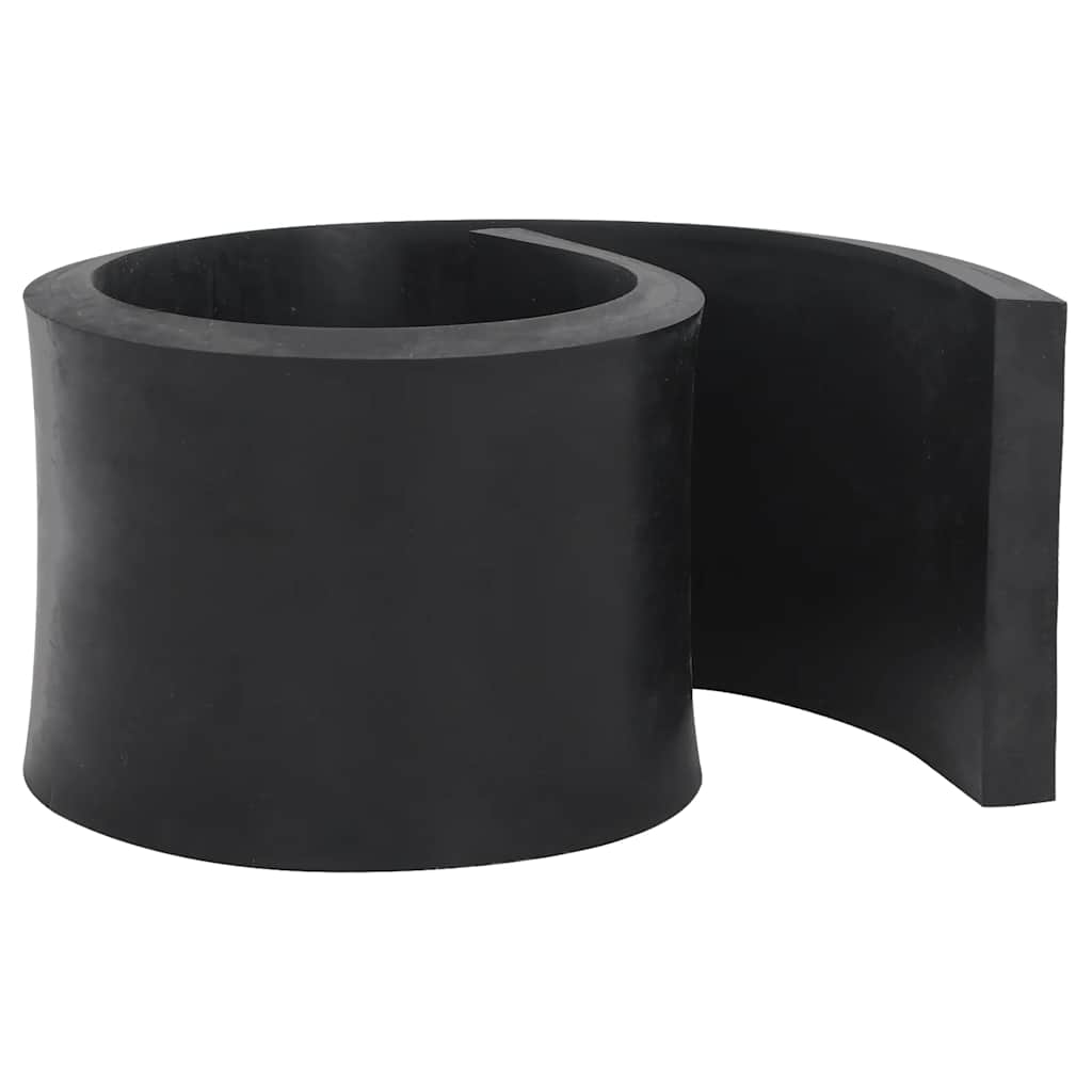 Borda de borracha para limpa-neves 100x15x2 cm preto