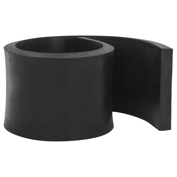 Borda de borracha para limpa-neves 100x15x2 cm preto