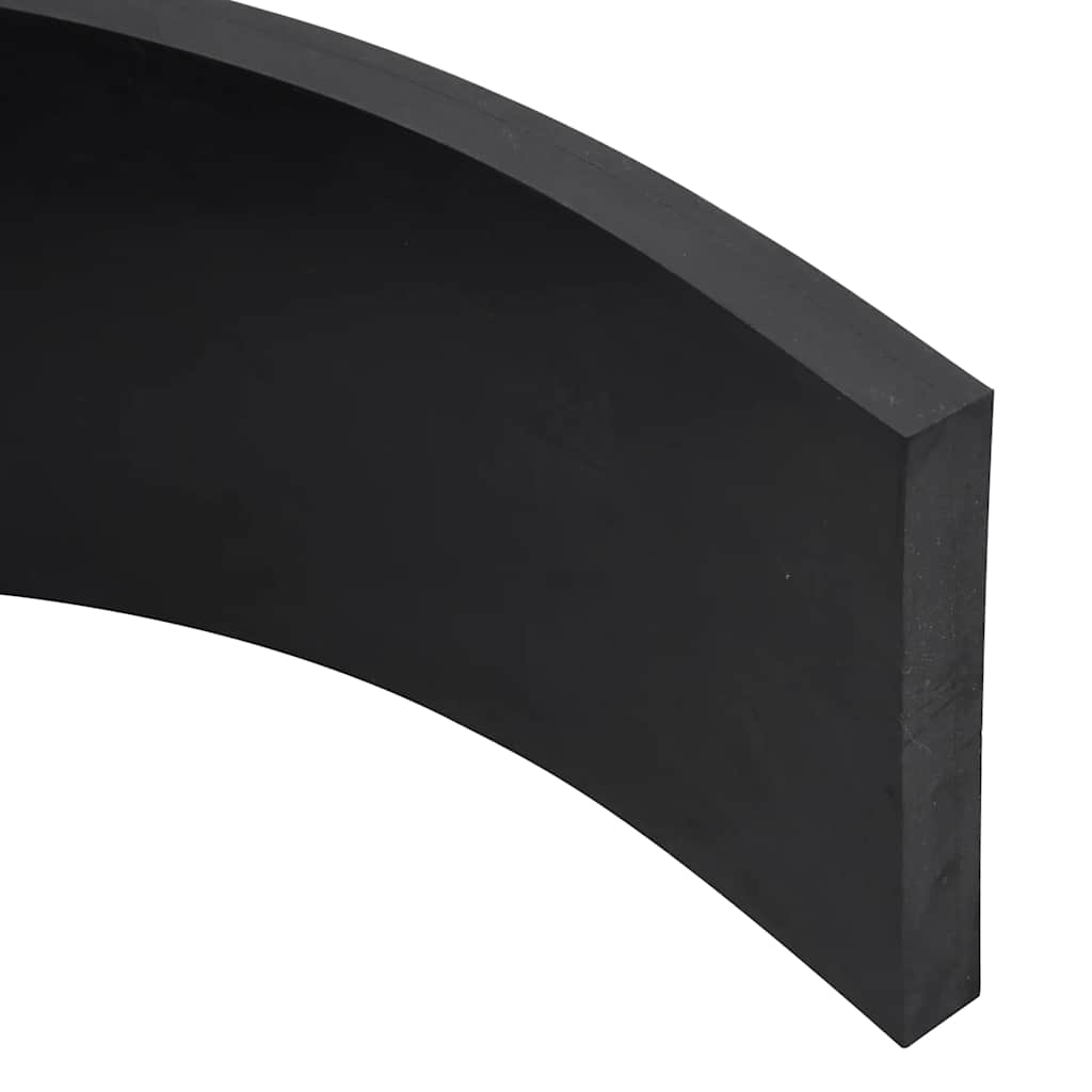 Borda de borracha para limpa-neves 100x15x2 cm preto
