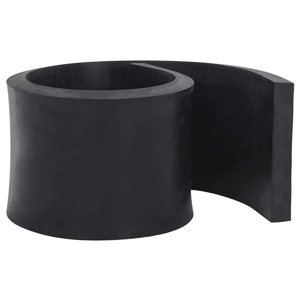 Borda de borracha para limpa-neves 120x15x2 cm preto