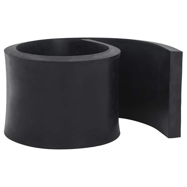 Borda de borracha para limpa-neves 120x15x2 cm preto