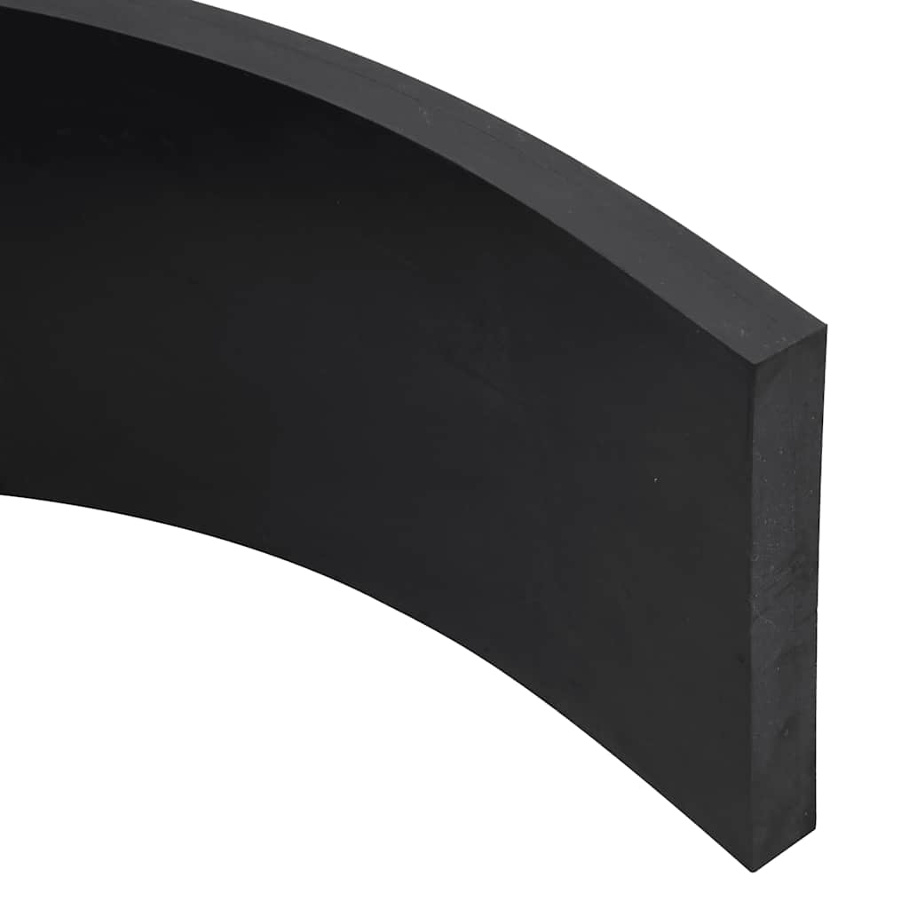 Borda de borracha para limpa-neves 120x15x2 cm preto
